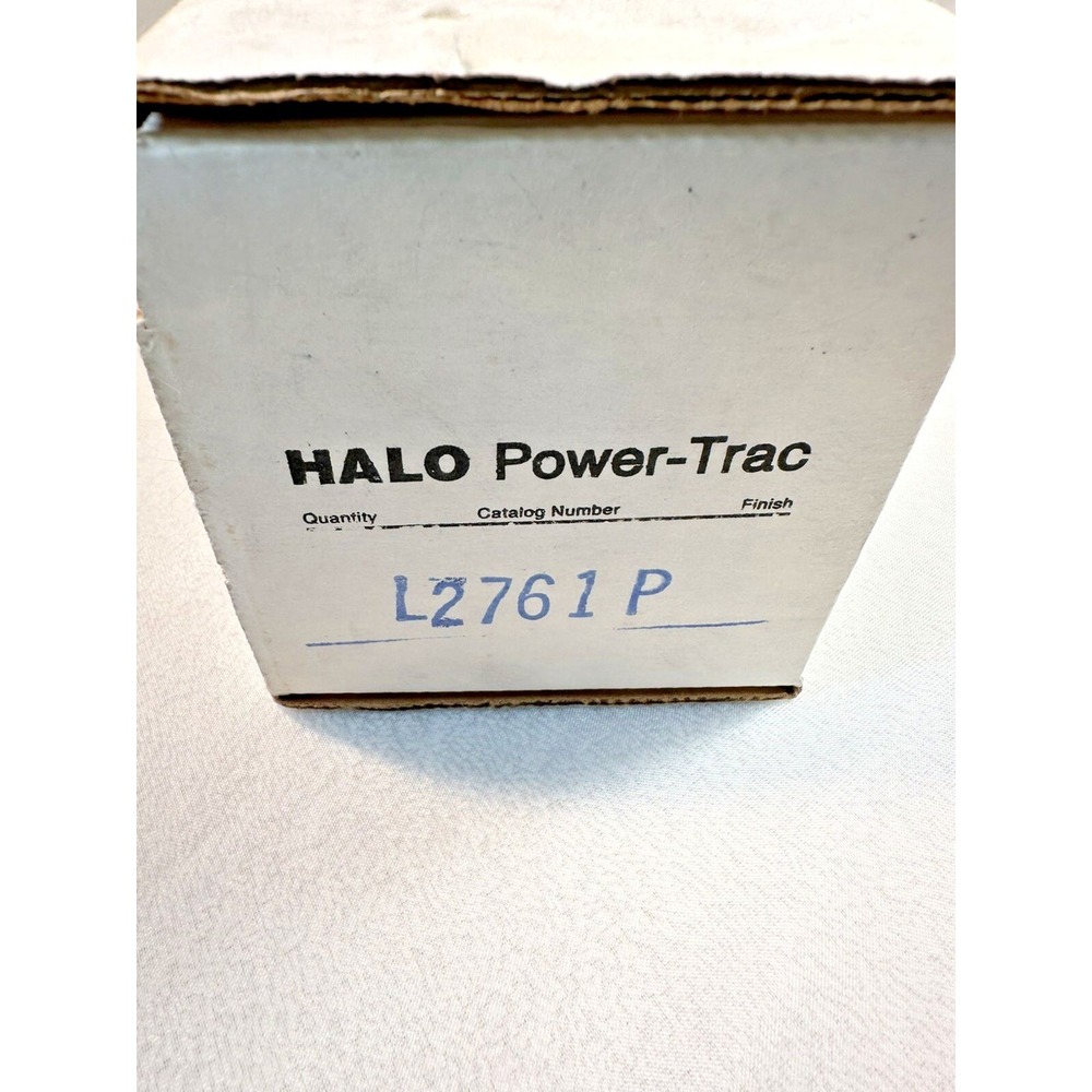 HALO Power-trac Cooper Track Lighting L2761P White New Open Box